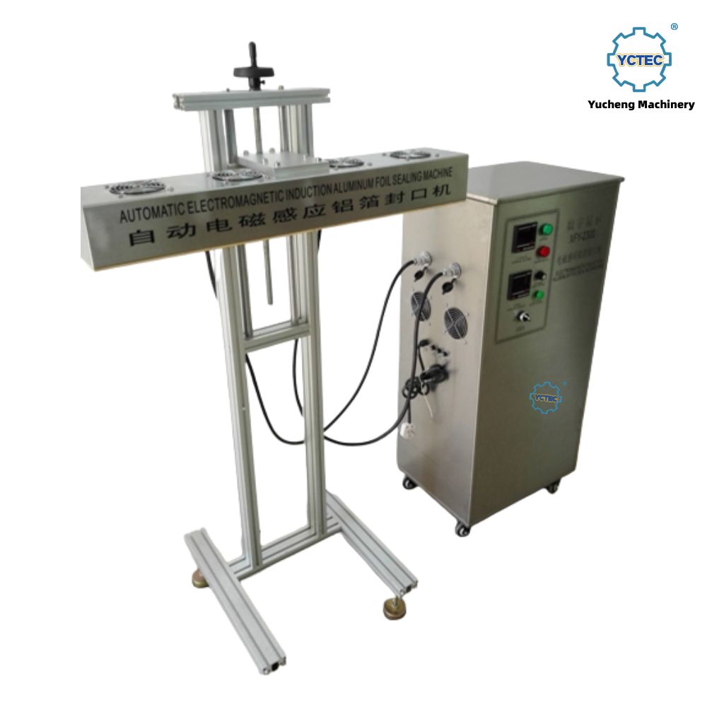 YCT-LF100 Macchina per sigillare fogli di alluminio a induzione elettromagnetica per tappi da 15-120 mm