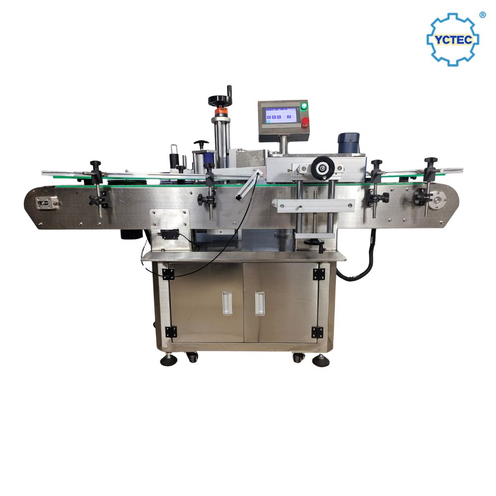 YCT-211 Automatick&yacute; rotačn&iacute; stroj na etiketov&aacute;n&iacute; kulat&yacute;ch lahv&iacute;
