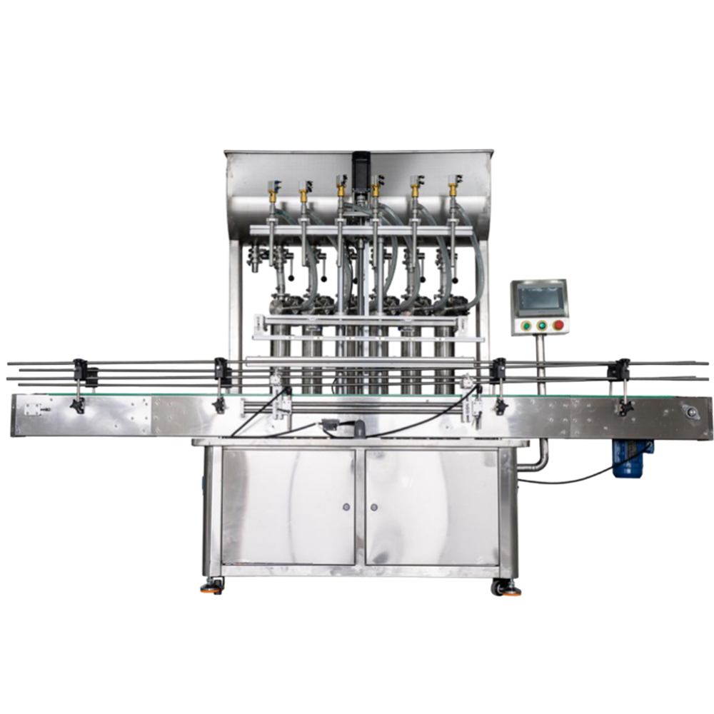 YCT-ZS-06 አውቶማቲክ ባለ ስድስት-ጭንቅላት ፒስተን መሙያ ማሽን ለፈሳሾች ፣ ኢሚልሽን እና ፓስታዎች