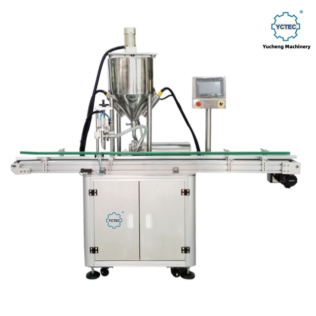 Machine de remplissage &agrave; piston servo haute vitesse &agrave; t&ecirc;te unique YCT-SH pour produits visqueux